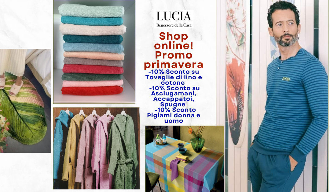 Biancheria che profuma di primavera: sfrutta le promo!